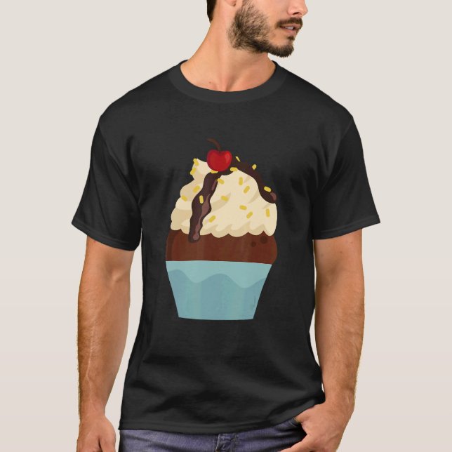 Camiseta Frosting Baking Cupcake For Dessert  Pastry Chef B (Frente)