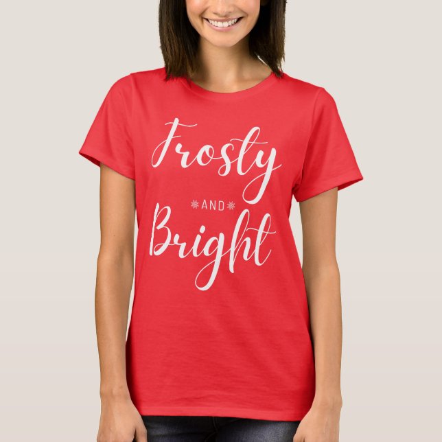 Camiseta Frosty & Bright Christmas (Frente)