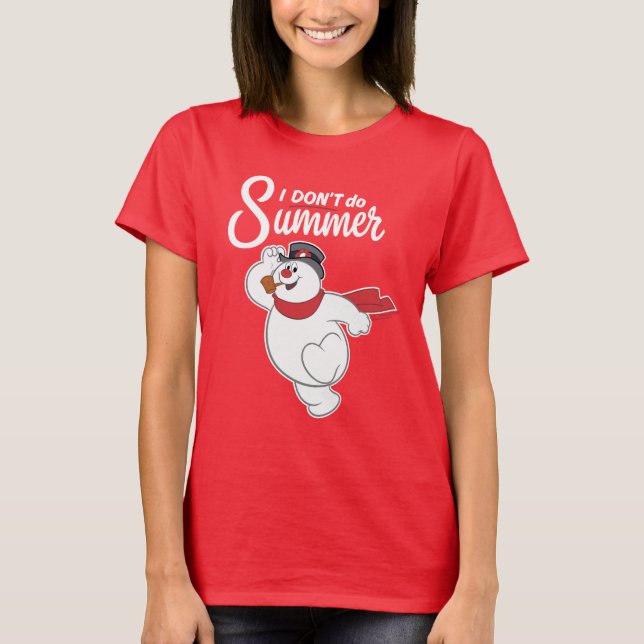 Camiseta Frosty, o boneco de neve | Eu não faço verão (Frente)