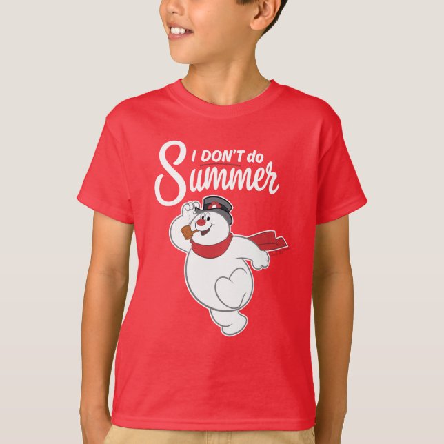 Camiseta Frosty, o boneco de neve | Eu não faço verão (Frente)