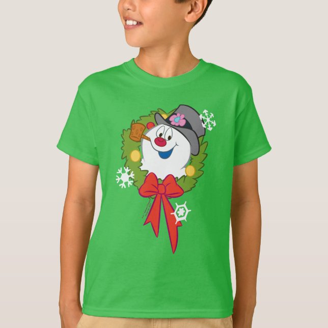 Camiseta Frosty, o boneco de neve | Feriado congelado (Frente)