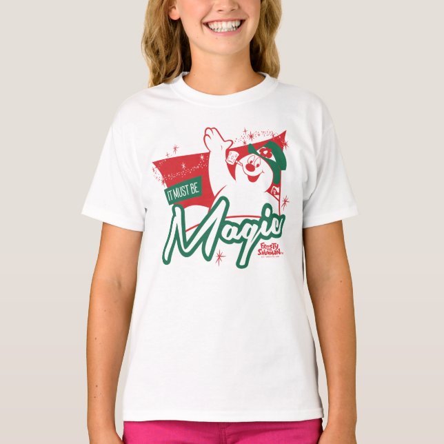 Camiseta Frosty, o Neve - Deve Ser Magia (Frente)