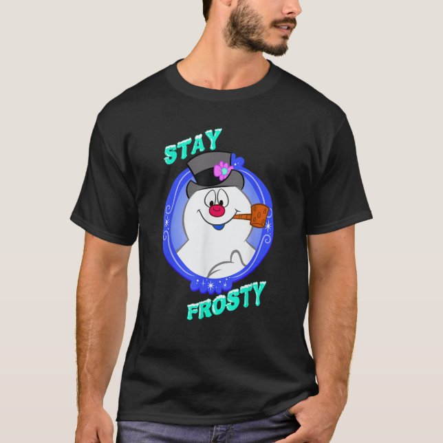 Camiseta Frosty, O Neve, Fica Congelado (Frente)