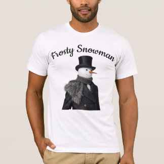 Camiseta Frosty Snowman Simple Elegant Chirstmas Snowman