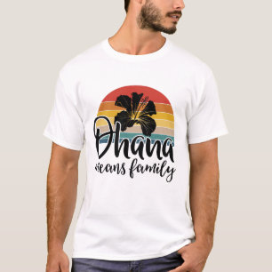 Camiseta Frota De Verão Do Havaí Ohana Significa Família