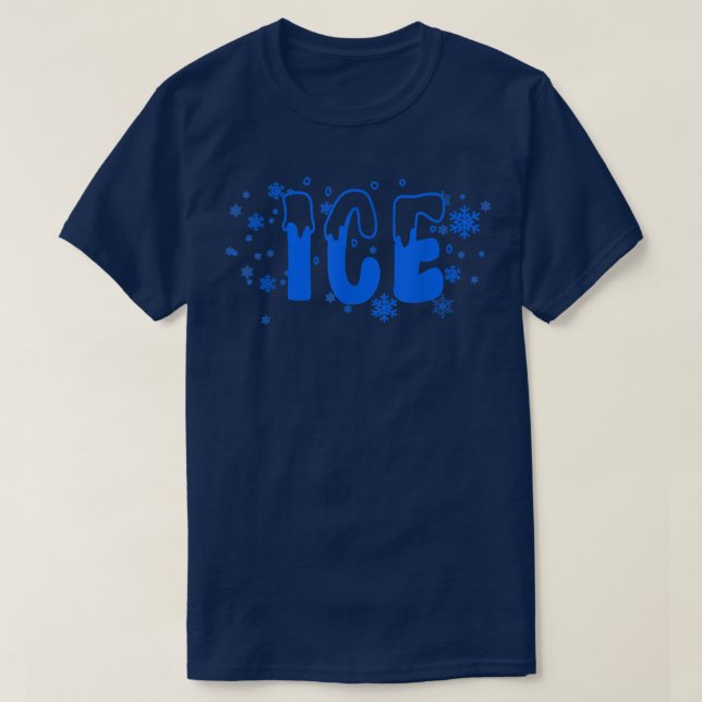 Camiseta Frozen Ice Funny Halloween Costume  (Frente do Design)