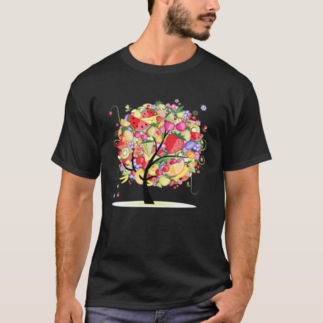 Camiseta Frui Melon Strawberry  Kiwi Grape Orange Ice Cream (Frente)
