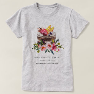 CAMISETA FRUIT FLORAL CAKE PATISSERIE CUPCAKE BAKERY CHEF