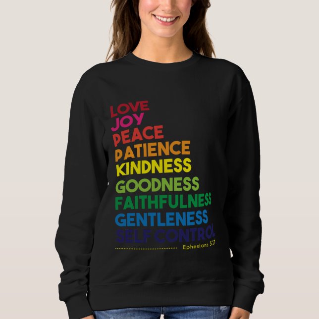Camiseta Fruit of the Spirit Love Joy Peace Christian (Frente)