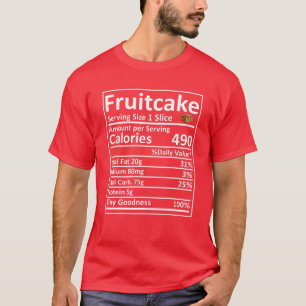 Camiseta Fruitcake Nutrição Fatos De Comida Engraçados Ação
