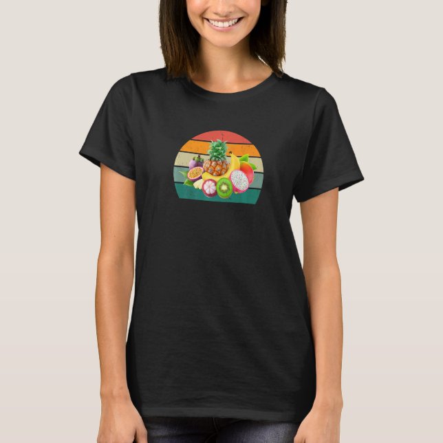 Camiseta Fruits strawberry melon orange cherry fruity falle (Frente)