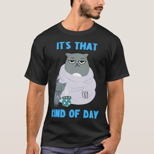 Camiseta Frumpy Cat with Not So Cute Kitten It's That Kind  (Frente)