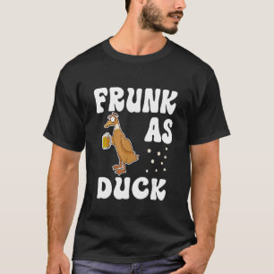 Camiseta Frunk As Duck Rubber Duck Bebendo Humor