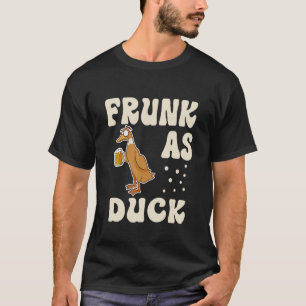 Camiseta Frunk As Duck Rubber Duck Bebendo Humor 2