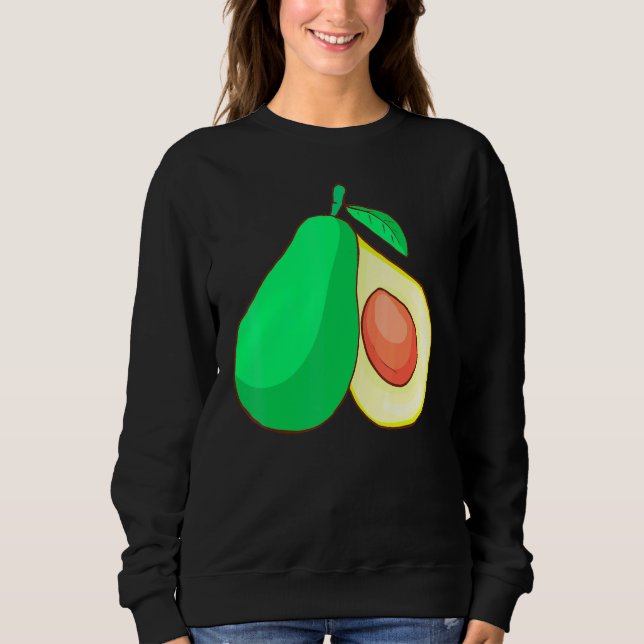 Camiseta Fruta Abacate Comida Vegana Vegetariana (Frente)
