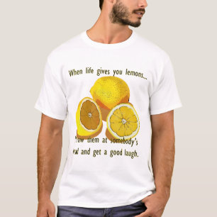 Camiseta Fruta amarela engraçada do humor escuro dos limões