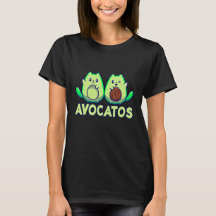 Camiseta Fruta Avogato Avocado Cat Vegan Avocatos Guacamole