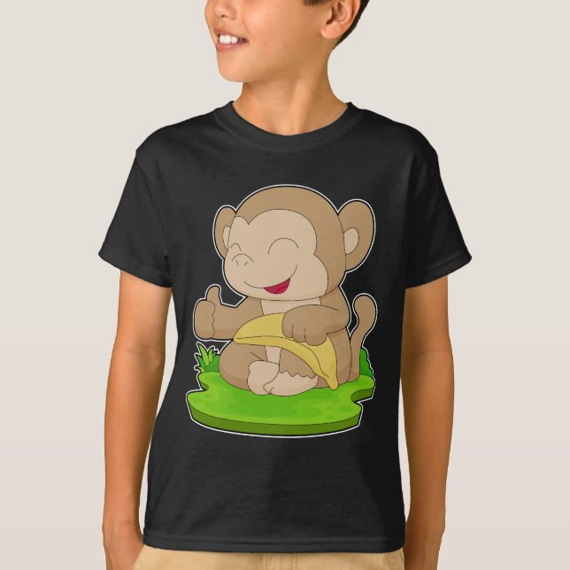 Camiseta Fruta Banana de Macaco (Frente)