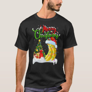Camiseta Fruta Banana Decorações do Natal Papais noeis Cris