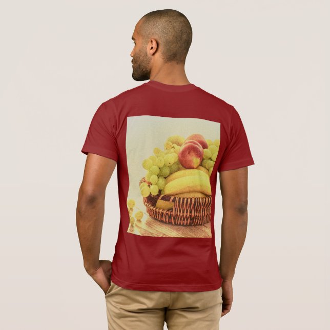 Camiseta "Fruta Basket" Foto Grátis. Compre agora (Parte Traseira Completa)