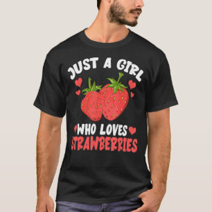 Camiseta Fruta Berry Women So A Girl Que Ama Strawberr