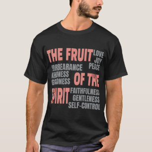Camiseta Fruta Cristã da Fé da Escritura da Bíblia Espiritu