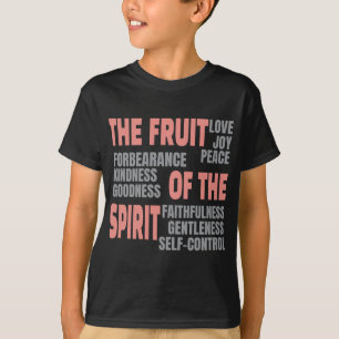 Camiseta Fruta Cristã da Fé da Escritura da Bíblia Espiritu