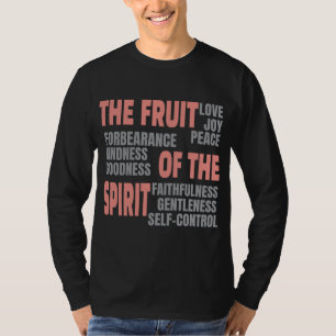 Camiseta Fruta Cristã da Fé da Escritura da Bíblia Espiritu
