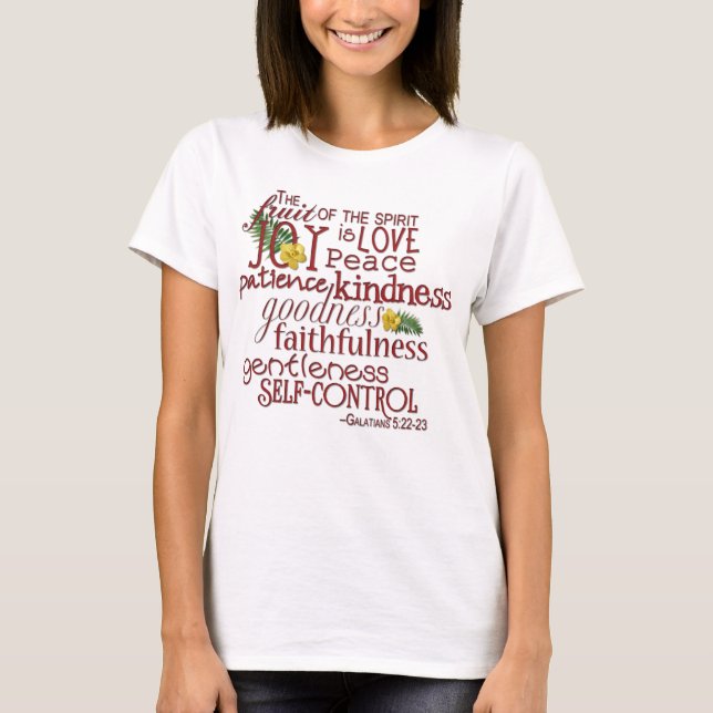 Camiseta Fruta da blusa espirituosa (Frente)