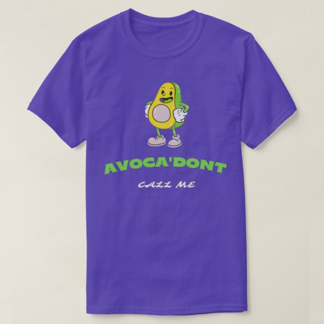 Camiseta fruta de abacate com fruta de chamas avocado (Frente do Design)