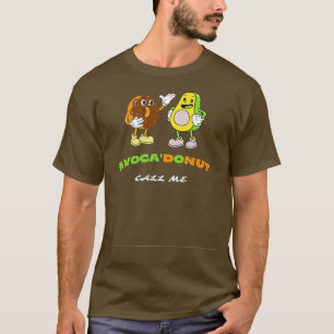 Camiseta fruta de abacate com trocadilhos de abacate rosqui