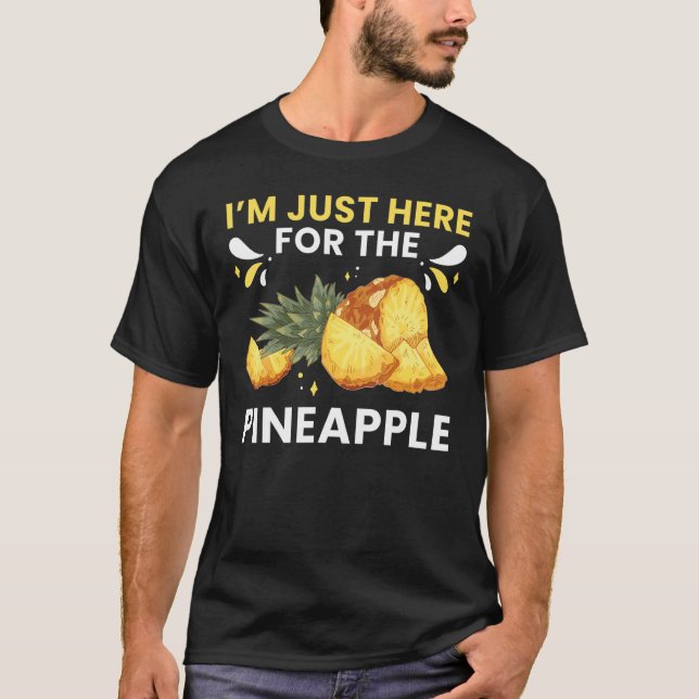 Camiseta Fruta de abacaxi Juice Engraçado Cotações havaiana (Frente)