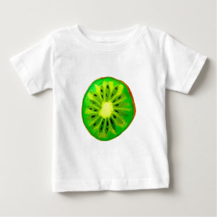 Camiseta fruta de água original brilhante do kiwi pop art