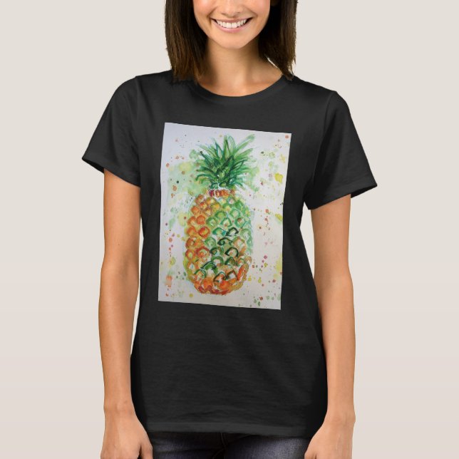 Camiseta Fruta de ananás, Comida de ananás, Limão de laranj (Frente)