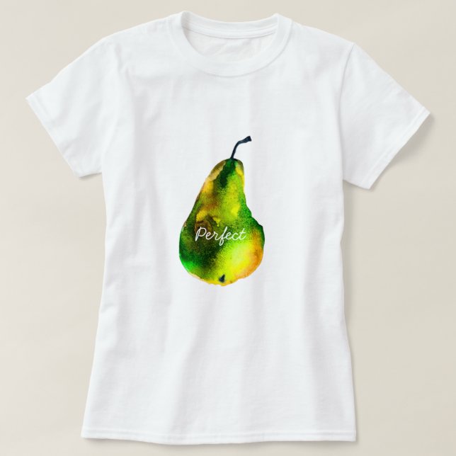 Camiseta Fruta de aquarela fofa art (Frente do Design)