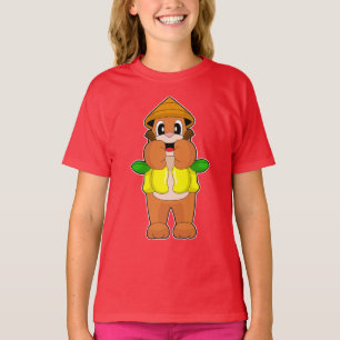 Camiseta Fruta de aquecedor de Urso