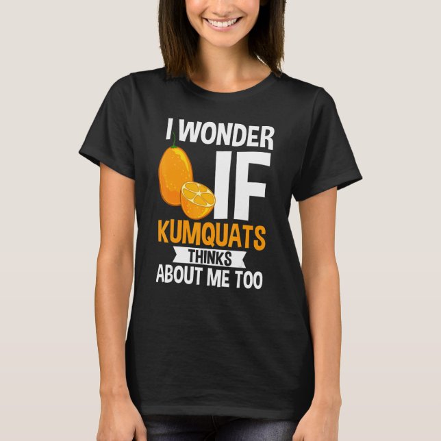 Camiseta Fruta de Árvore Kumquat Recebe Marmalada de Planta (Frente)