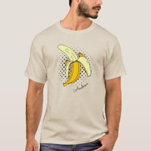 Fruta de Banana Retro Despelida pop