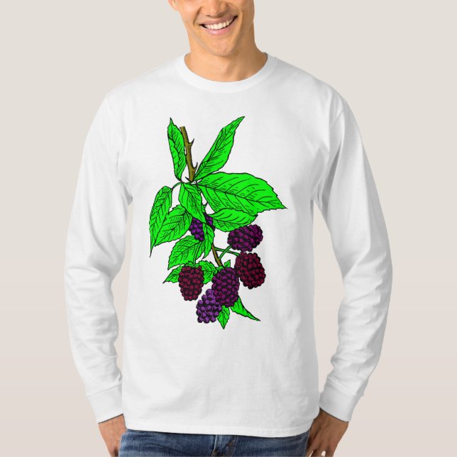 Camiseta Fruta de Blackberry (Frente)