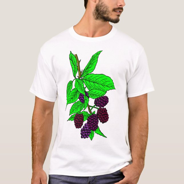Camiseta Fruta de Blackberry (Frente)