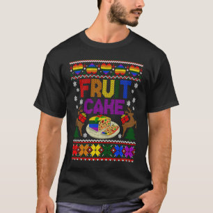 Camiseta Fruta de Bolo Gay de Natal Feio LGBT