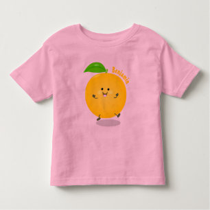 Camiseta Fruta de citrinos de laranja-dança