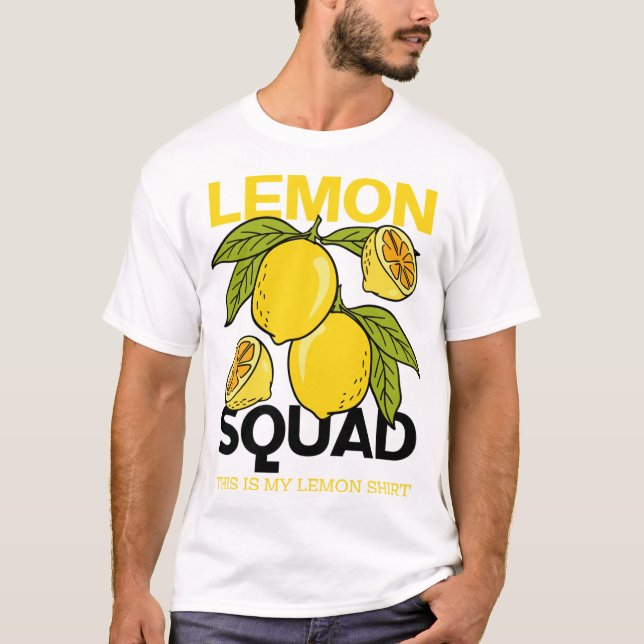 Camiseta Fruta de Citros de Verão com Lemon Funny Lemonade (Frente)