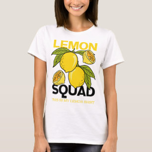 Camiseta Fruta de Citros de Verão com Lemon Funny Lemonade