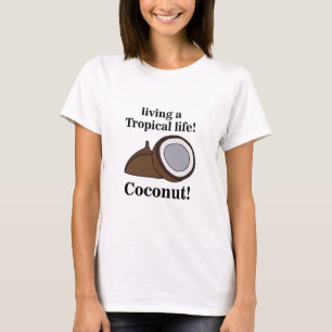 Camiseta Fruta de coco — Verão tropical