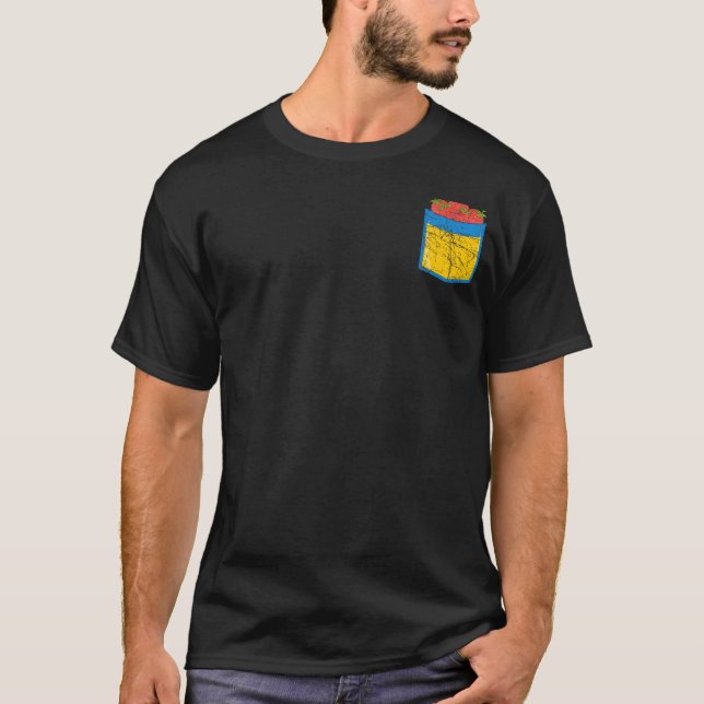 Camiseta Fruta de Comida de Verão de Berries vermelhos, Str (Frente)