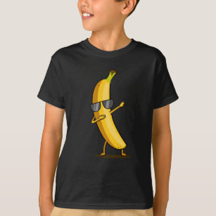 Camiseta Fruta de dança engraçada de bananeira amarela