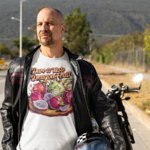 Camiseta Fruta De Dragões Vibrantes Com Fruta De Dragão Fre