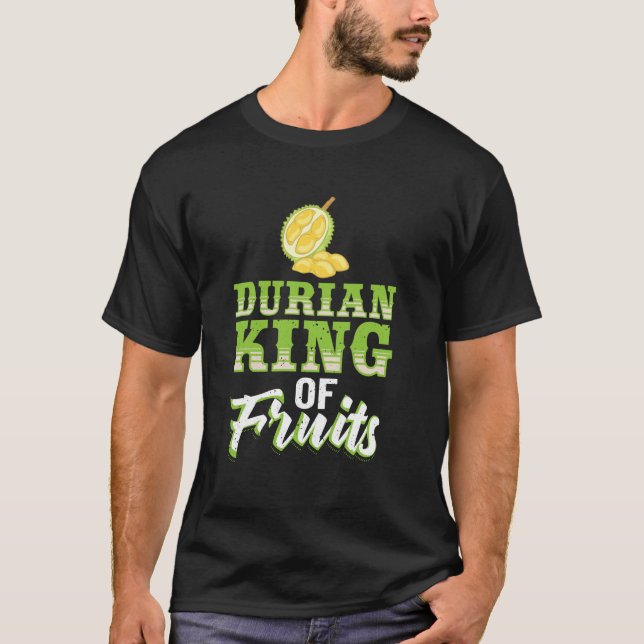 Camiseta Fruta de Durian Engraçada Comida tropical asiática (Frente)