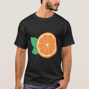 Camiseta Fruta de Fatia de Fruta Laranja